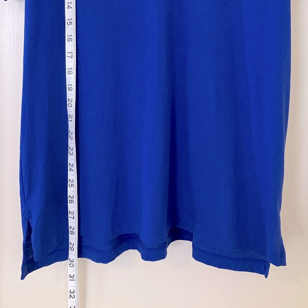 Vince Essentials V Neck Tee Royal Blue L - Picture 7 of 7